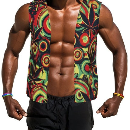 Rasta Vest Gekleurd van Fiestas Guirca koop je bij Partywinkel