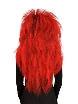 Witch's Wig, Red, 65 cm