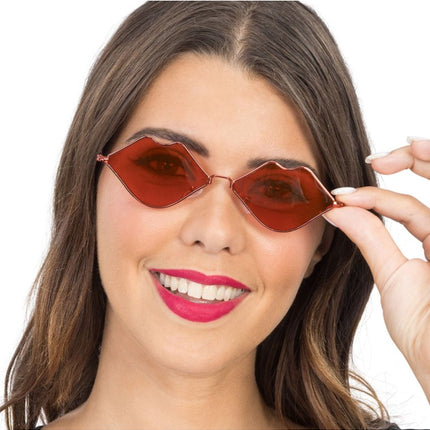 Rode Lippenbril 14,5cm
