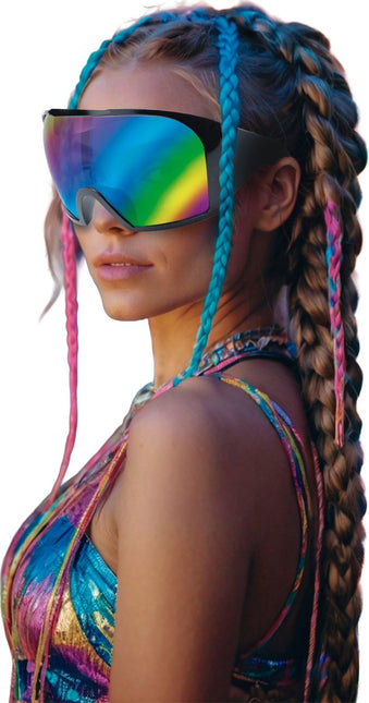 Regenboog Bril Futuristisch van Fiestas Guirca koop je bij Partywinkel