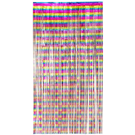Regenboog Deurgordijn Metallic 2m van Boland koop je bij Partywinkel