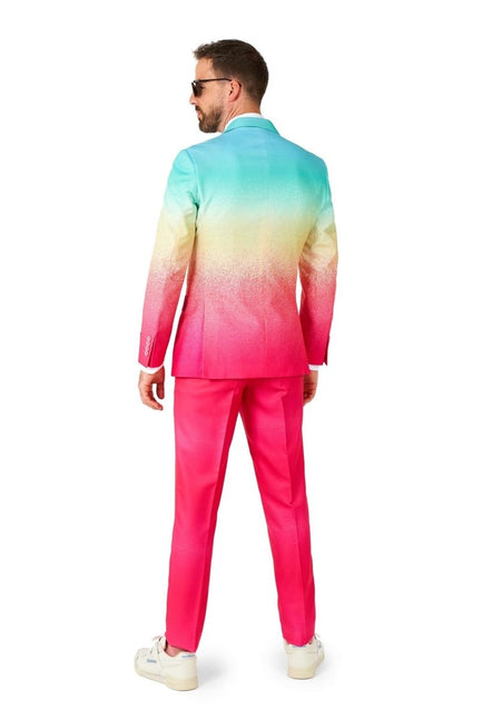 Regenboog Fuchsia Blauw Pak Heren OppoSuits van OppoSuits koop je bij Partywinkel