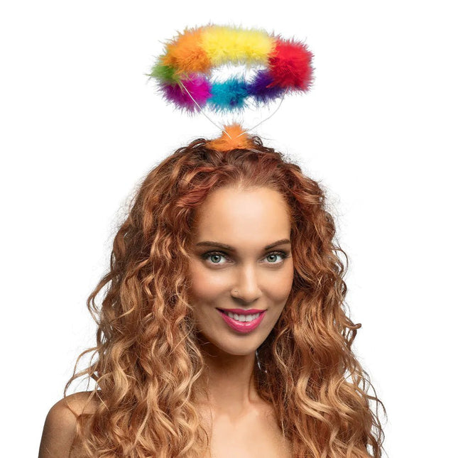 Regenboog Haarband Engel van Boland koop je bij Partywinkel
