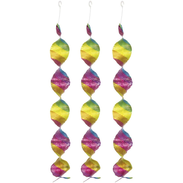 Regenboog Hangdecoratie 4st van Folat koop je bij Partywinkel