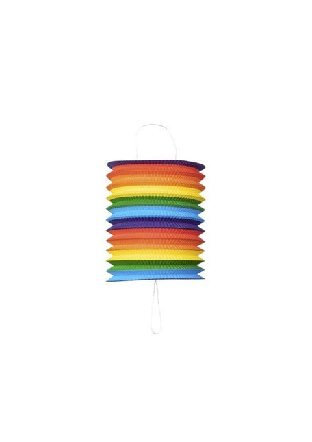 Regenboog Lampion 16cm van WeFiesta koop je bij Partywinkel