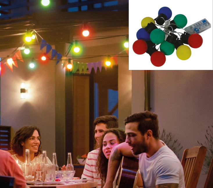 Regenboog Led Lampjes 1,5cm van Fiestas Guirca koop je bij Partywinkel