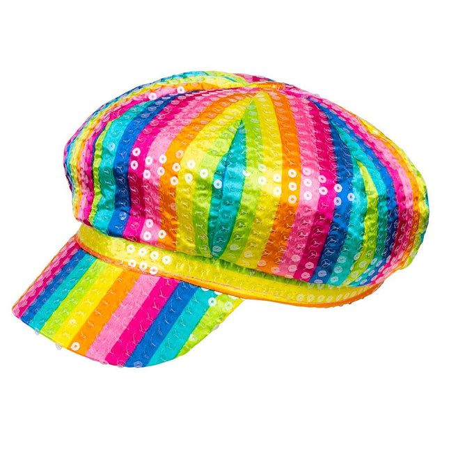 Regenboog Pet Glitter van Boland koop je bij Partywinkel