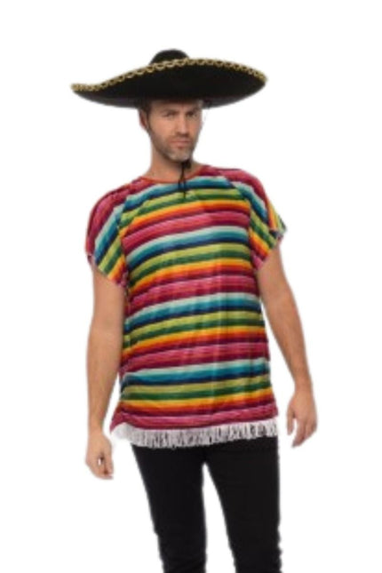 Regenboog Poncho Polyester van Partychimp koop je bij Partywinkel