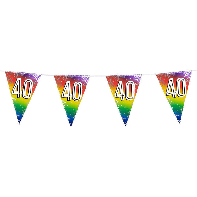 Regenboog Slinger 40 Jaar 6m van Boland koop je bij Partywinkel