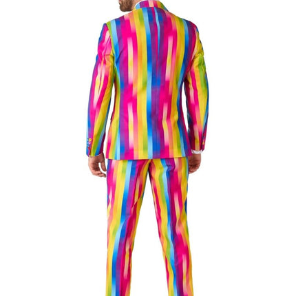 Regenboog Strepen Pak Heren OppoSuits van OppoSuits koop je bij Partywinkel