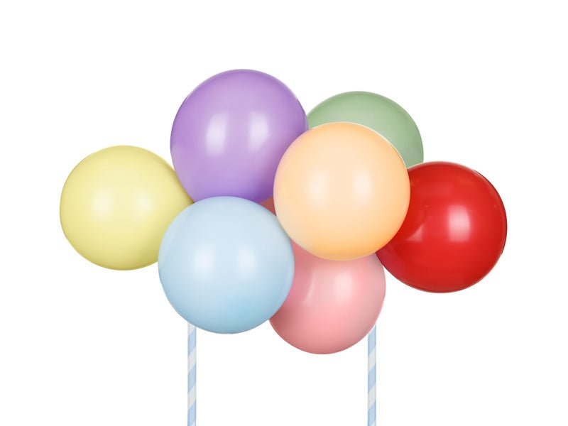 Regenboog Taarttopper Ballonnen 29cm van Partydeco koop je bij Partywinkel