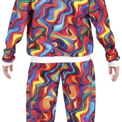 Regenboog Trainingspak Fout Heren van Fiestas Guirca koop je bij Partywinkel