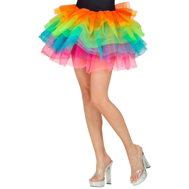 Regenboog Tutu Dames 45cm van Widmann koop je bij Partywinkel