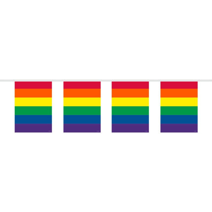 Regenboog Vlaggenlijn 10m van Folat koop je bij Partywinkel