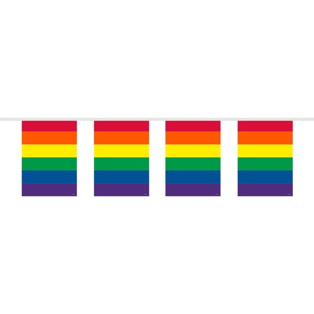 Regenboog Vlaggenlijn 10m van Folat koop je bij Partywinkel