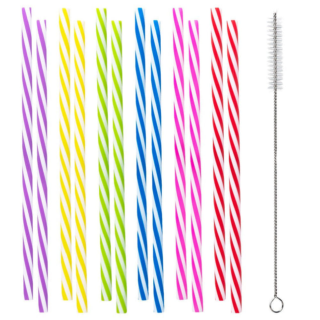 Rietjes Plastic Herbruikbaar 21cm 12st van Boland koop je bij Partywinkel