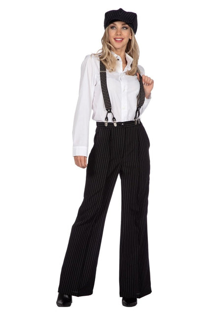 Roaring Twenties 20S Verkleedset Zwart Dames Broek En Hoed 2 delig van Wilbers & Wilbers koop je bij Partywinkel