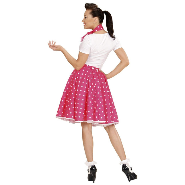 Rock N Roll 50S Verkleedset Roze 2 delig van Widmann koop je bij Partywinkel