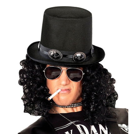 Rocker Hoed Zwart van Widmann koop je bij Partywinkel