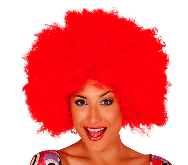 Rode Afro van Fiestas Guirca koop je bij Partywinkel