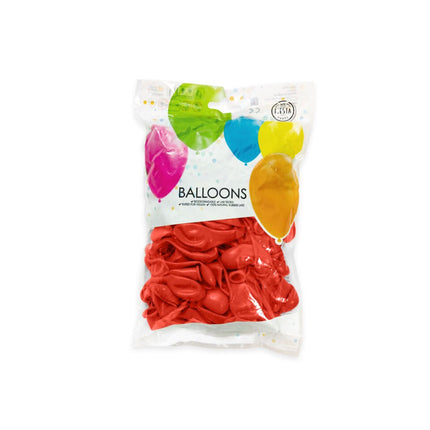 Rode Ballonnen 13cm 100st van WeFiesta koop je bij Partywinkel