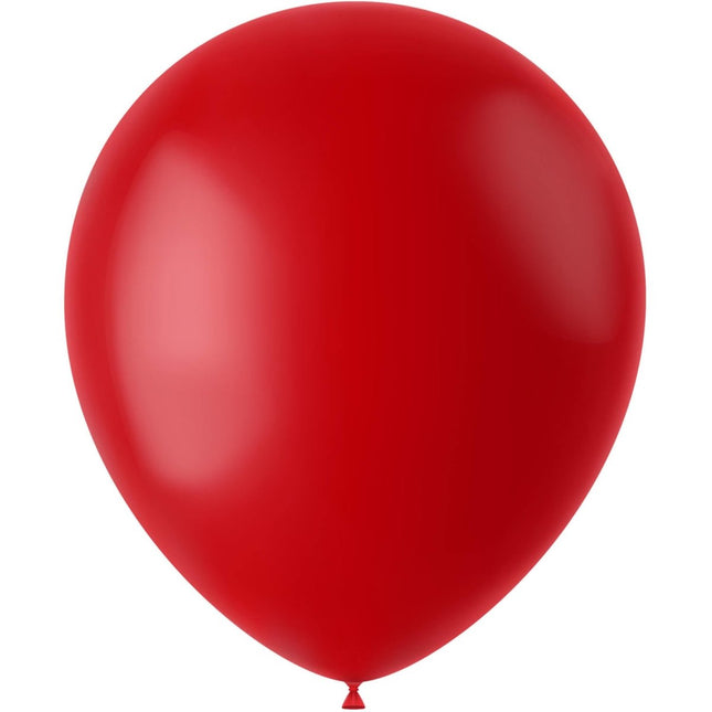 Rode Ballonnen Ruby Red 33cm 10st van Folat koop je bij Partywinkel