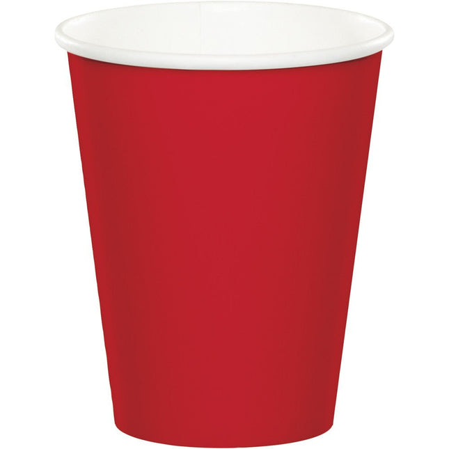 Rode Bekers 256ml 24st van Creative Converting koop je bij Partywinkel