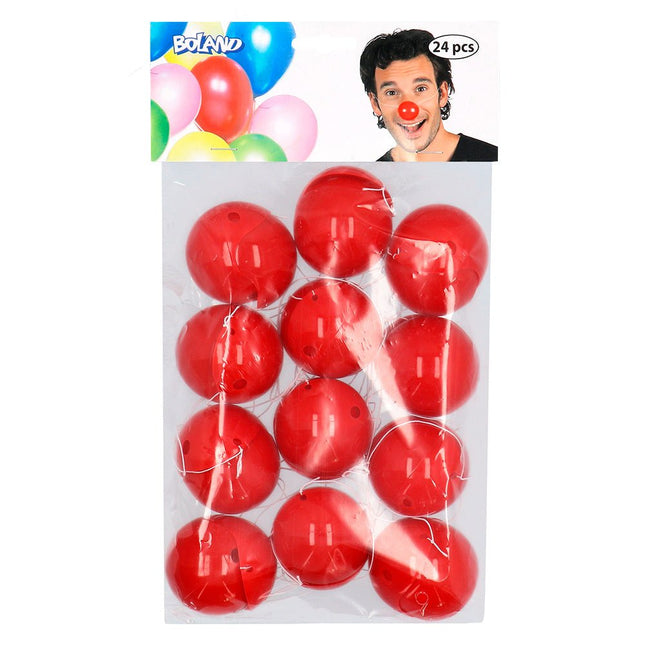 Rode Clown Neuzen 24st van Boland koop je bij Partywinkel