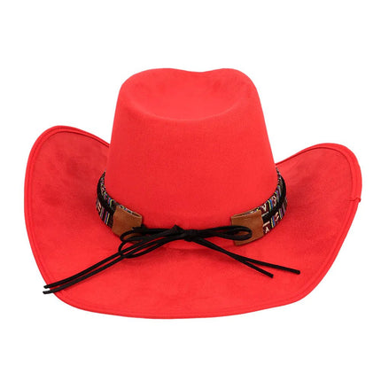 Rode Cowboy Hoed Luxe van Boland koop je bij Partywinkel
