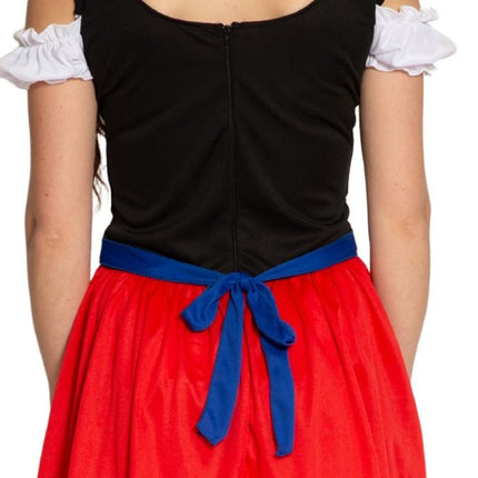 Rode Dirndl Jurk Oktoberfest Anna van Partychimp koop je bij Partywinkel