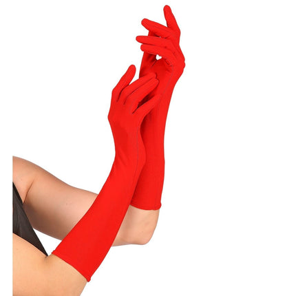 Rode Handschoenen 37cm van Widmann koop je bij Partywinkel