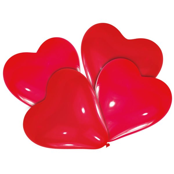 Rode Hartjes Ballonnen 30,4cm 4st van Riethmueller koop je bij Partywinkel