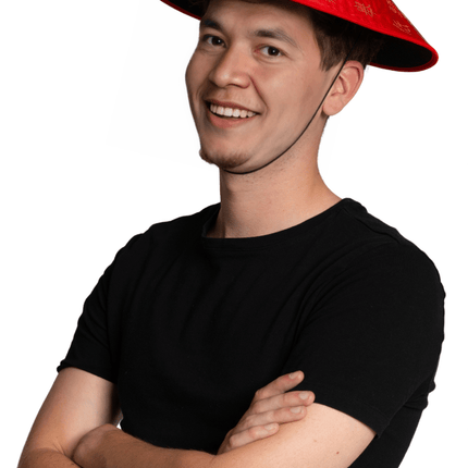 Rode Hoed Chinees van Partychimp koop je bij Partywinkel