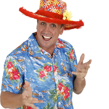 Rode Hoed Ibiza Zonnebloem van Widmann koop je bij Partywinkel