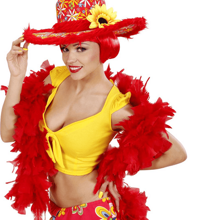 Rode Hoed Ibiza Zonnebloem van Widmann koop je bij Partywinkel