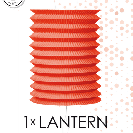 Rode Lampion Trek 16cm van WeFiesta koop je bij Partywinkel