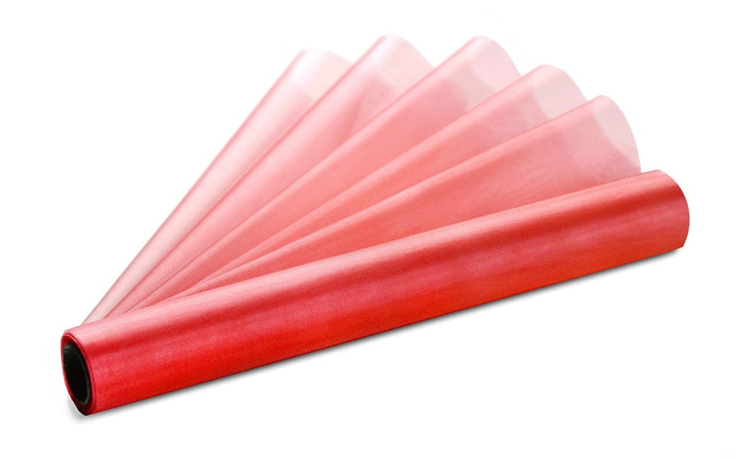 Rode Organza Stof 16cm 9m van Partydeco koop je bij Partywinkel