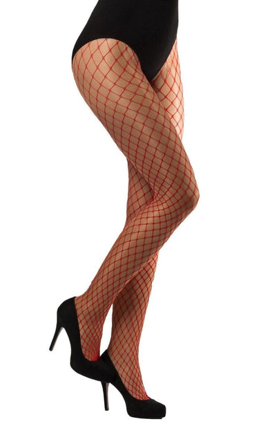 Rode Panty Visnet van PartyXclusive koop je bij Partywinkel
