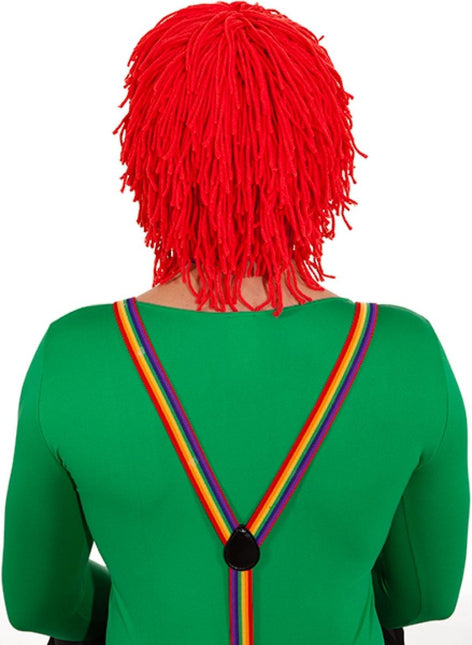 Rode Pruik Sliertjes van Orlob koop je bij Partywinkel