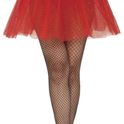 Rode Tutu Dames Glitter 40cm van Fiestas Guirca koop je bij Partywinkel