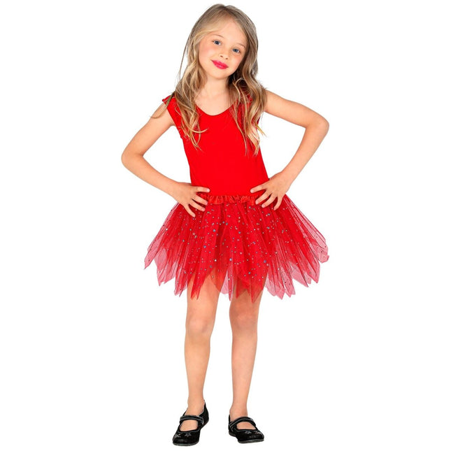Rode Tutu Kind van Widmann koop je bij Partywinkel