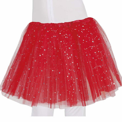 Rode Tutu Sterren 30cm van Fiestas Guirca koop je bij Partywinkel
