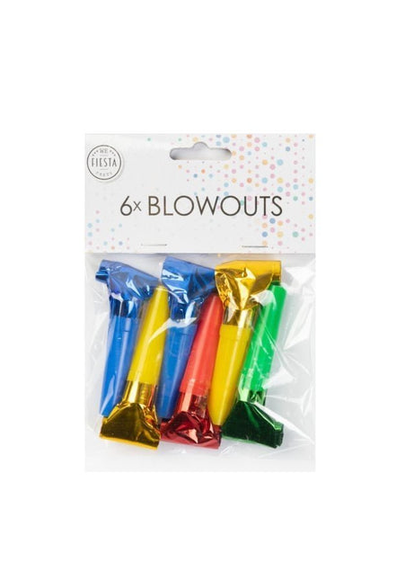 Roltongen Metallic Gekleurd 6st van WeFiesta koop je bij Partywinkel