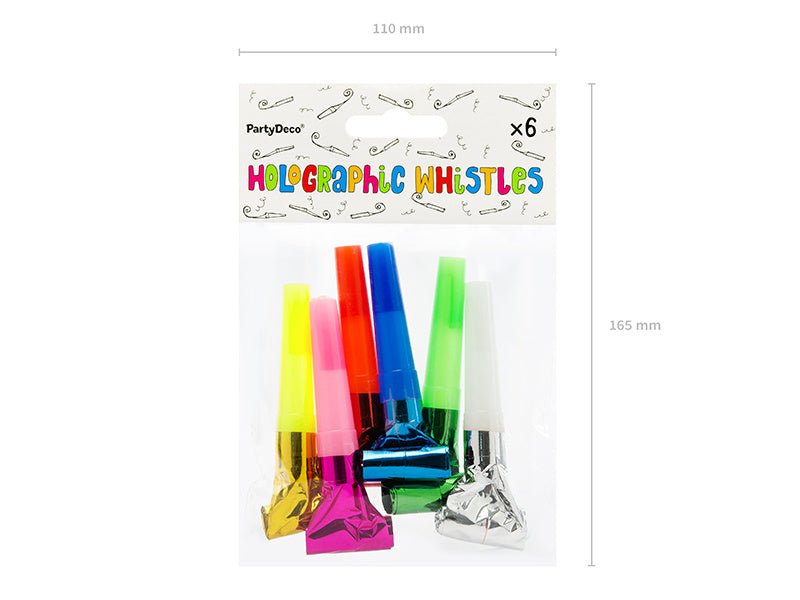 Roltongen Metallic Mix 6st van Partydeco koop je bij Partywinkel