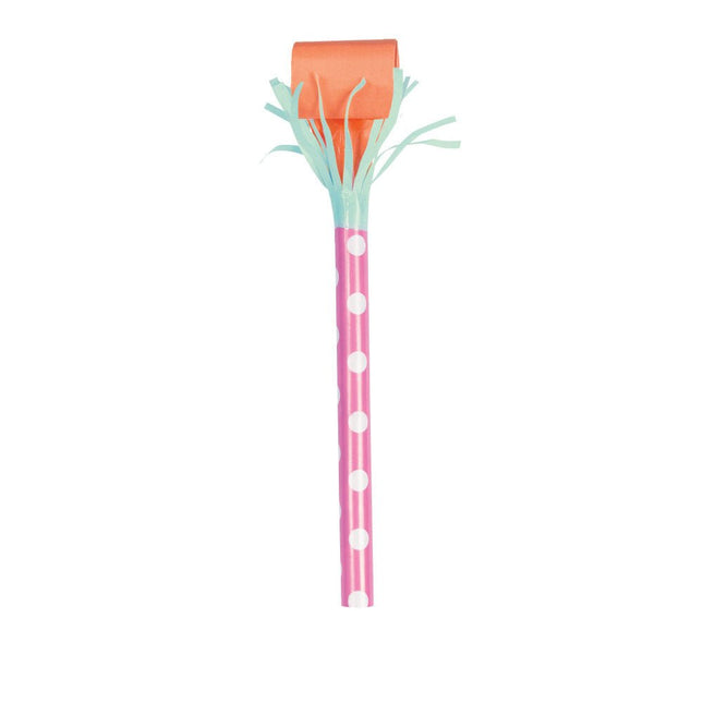 Roltongen Pastel 14,3cm 6st van Unique koop je bij Partywinkel