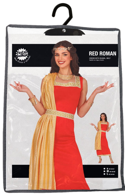 Romeins Kostuum Rood Dames van Fiestas Guirca koop je bij Partywinkel