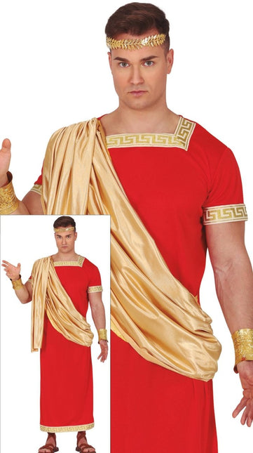 Romeins Kostuum Rood Heren van Fiestas Guirca koop je bij Partywinkel