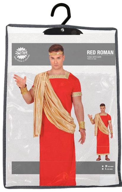 Romeins Kostuum Rood Heren van Fiestas Guirca koop je bij Partywinkel