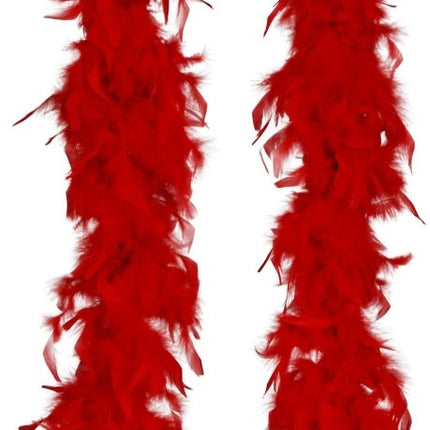 Rood Boa Veren 80gr van Fiestas Guirca koop je bij Partywinkel