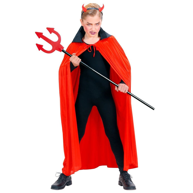 Rood Cape Kind Duivel van Widmann koop je bij Partywinkel